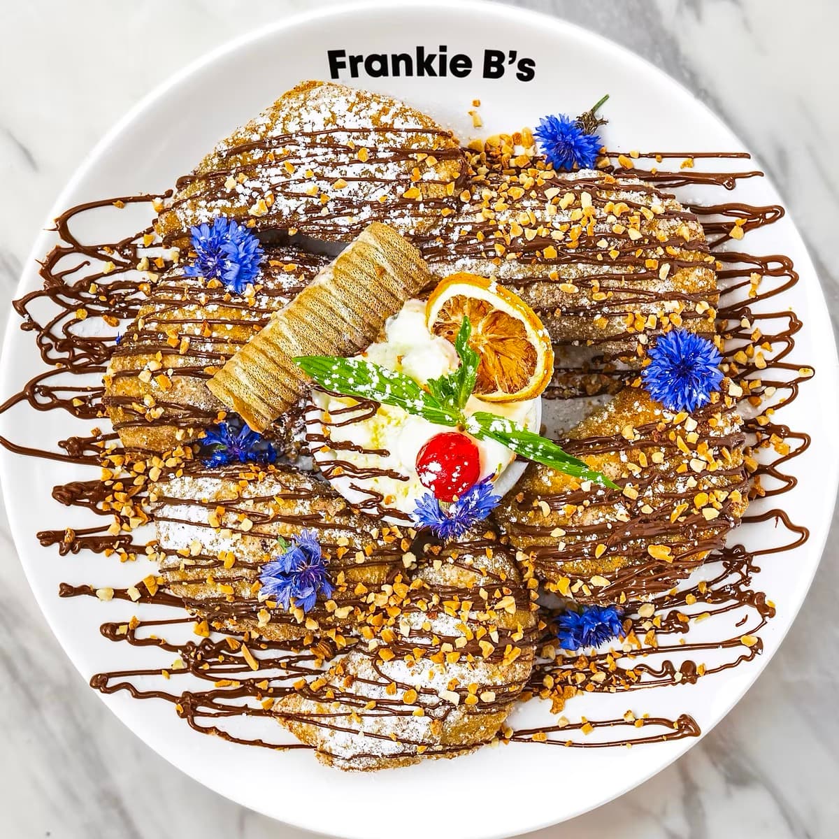 Nutella Pockets at Frankie B's – Pastry pockets filled with Nutella and mascarpone cream